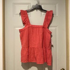 SO Tiered Ruffle Tank Size XL